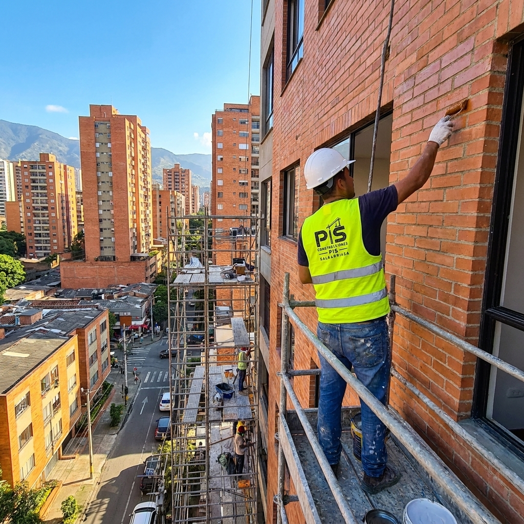 Pintura y acabado de fachada exterior