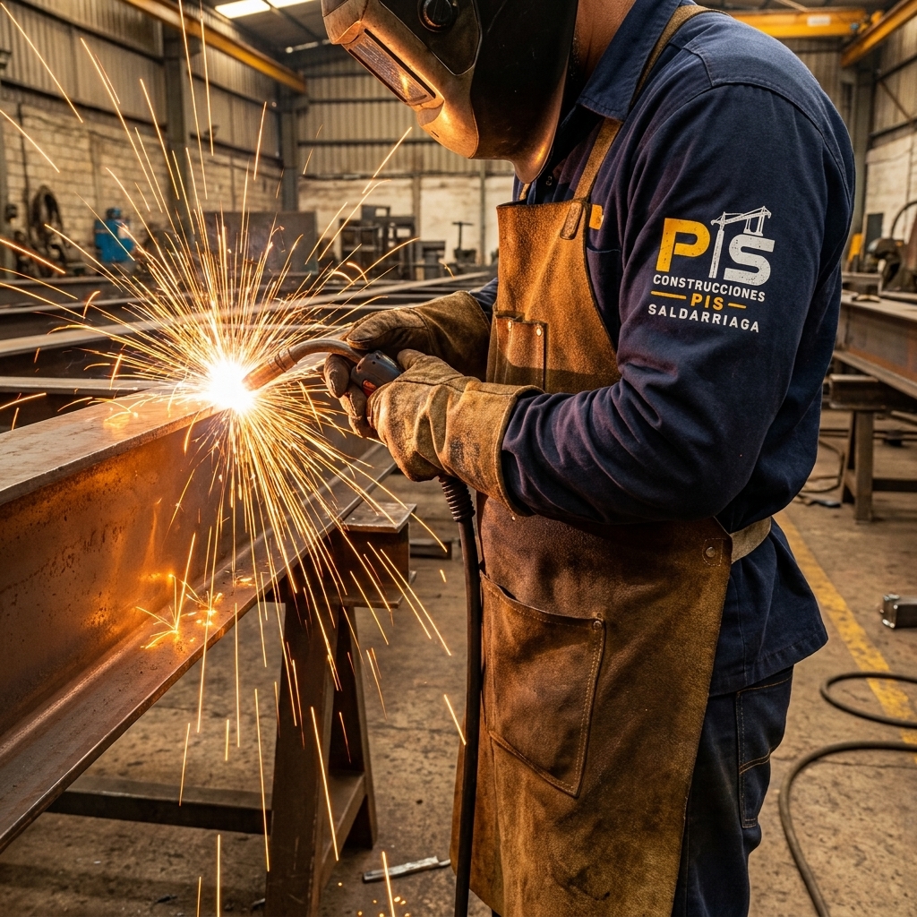 Trabajo de soldadura de estructura metálica
